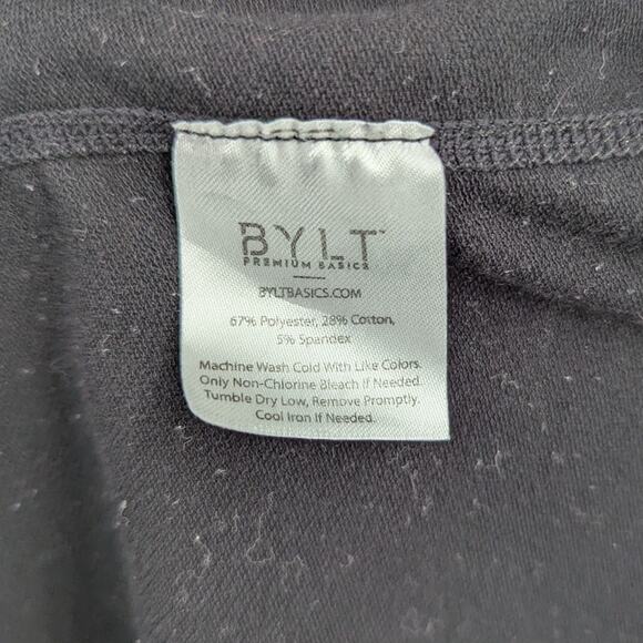 BYLT Premium Basics Drop Cut T-Shirt Men’s Medium Black Short Sleeve - Picture 5 of 5